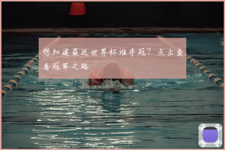 想知道最近世界杯谁夺冠?点击查看冠军之路